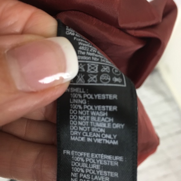 Forever 21 Rust Red Lined Blazer Sz L - Picture 6 of 8